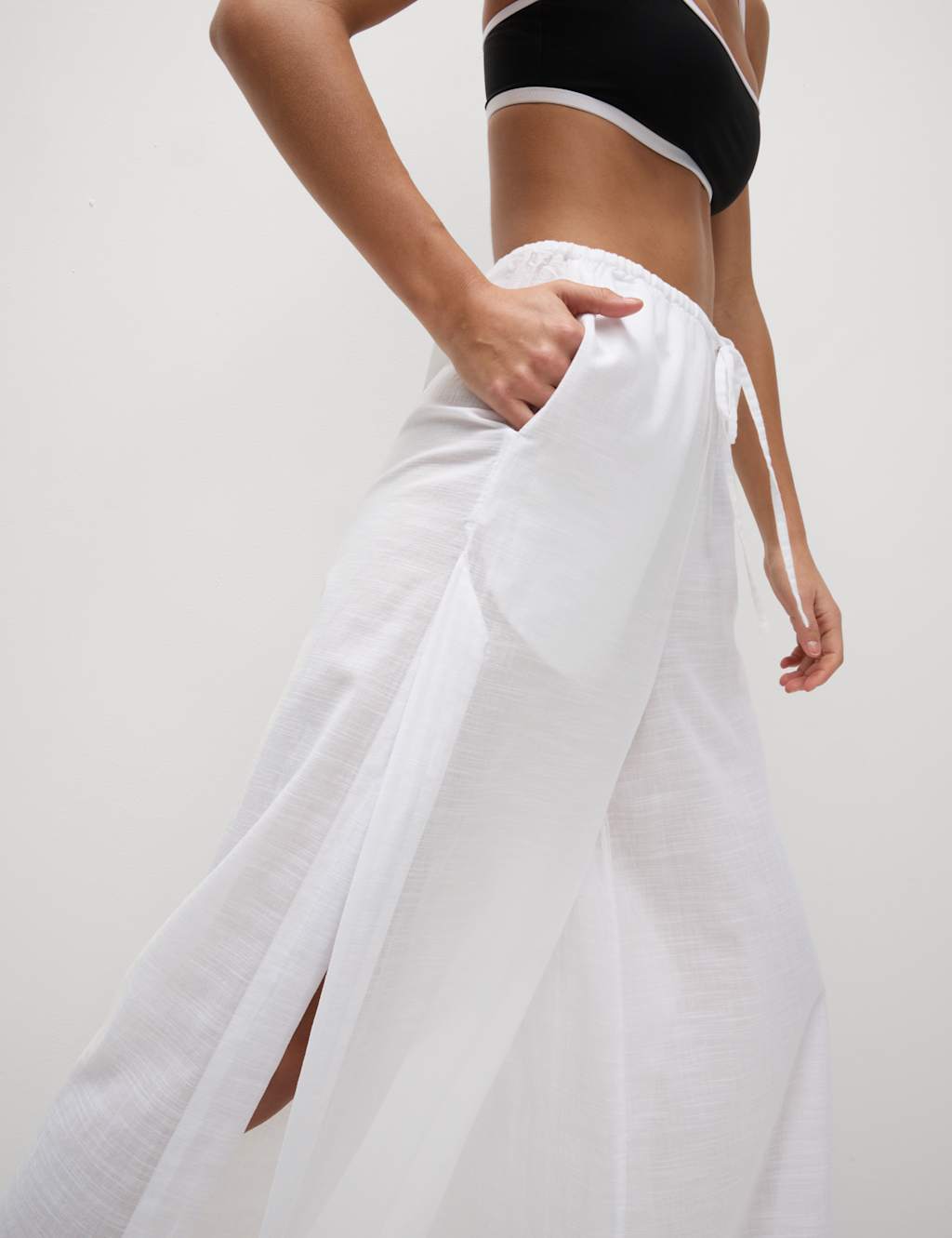 Pure Cotton Beach Trousers 4 of 6