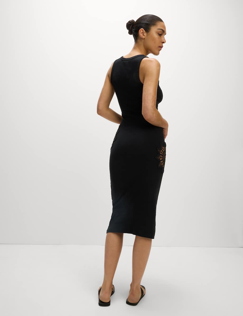 Broderie Round Neck Midaxi Beach Dress 6 of 6