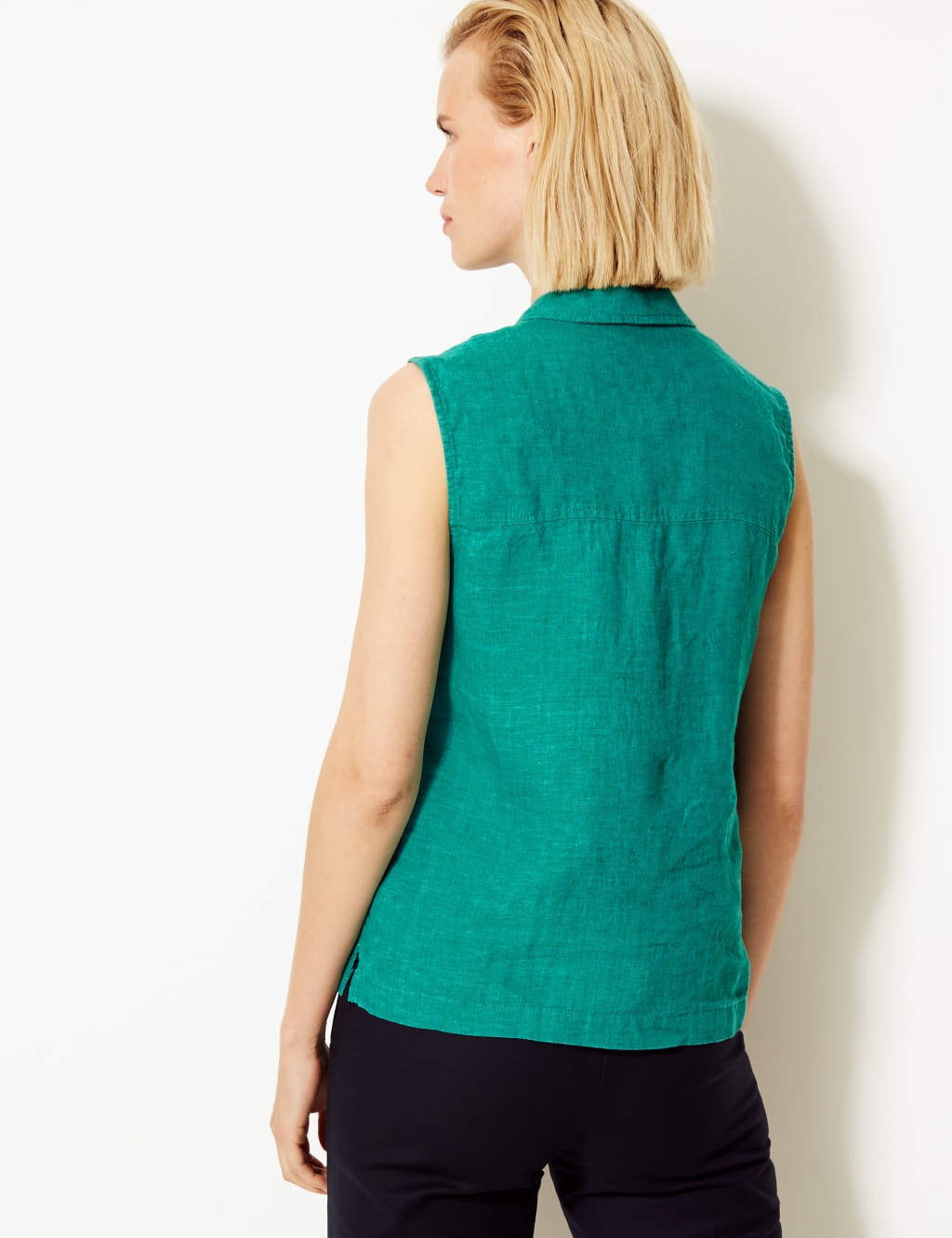 Pure Linen Button Detailed Shirt 4 of 4