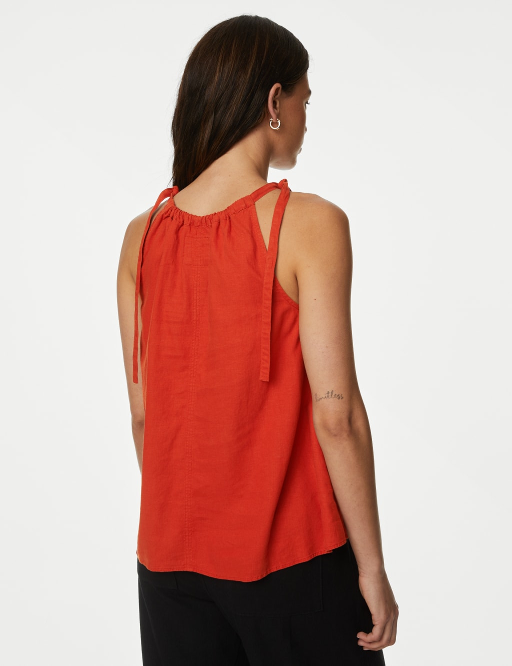 Linen Rich High Neck Cami Top 5 of 5