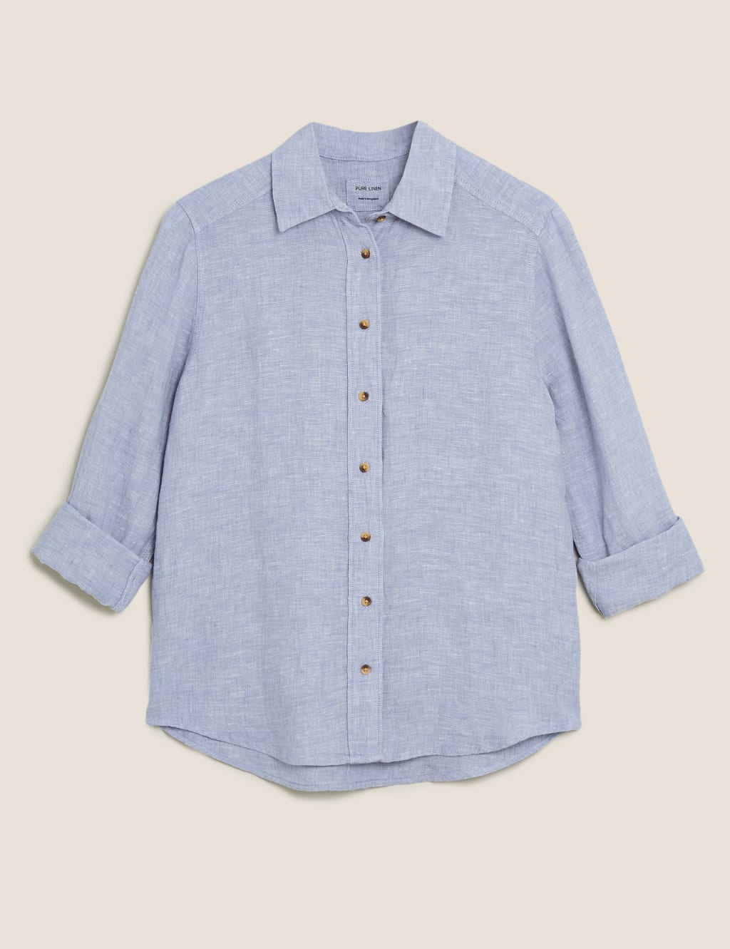 Pure Linen Long Sleeve Shirt 2 of 2