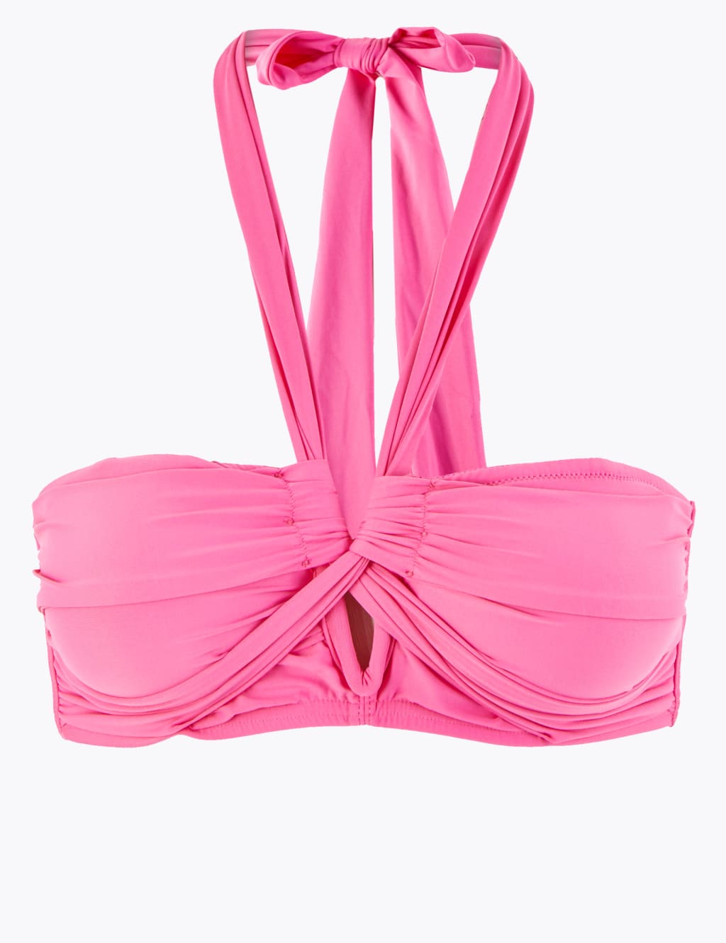 Twist Front Halter Neck Bikini Top 2 of 5