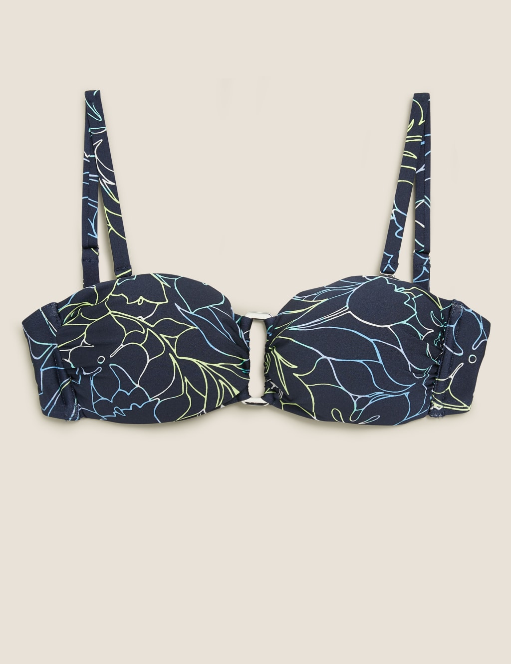 Floral Multiway Bandeau Bikini Top 2 of 6