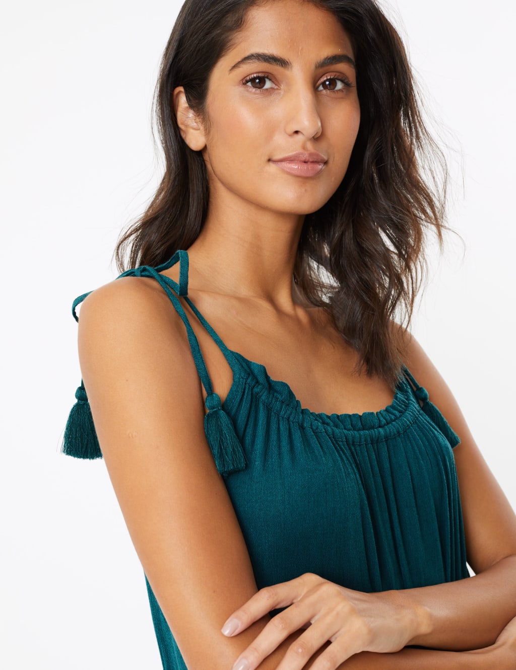 Cotton Rich Beach Slip Midi Dress 5 of 5