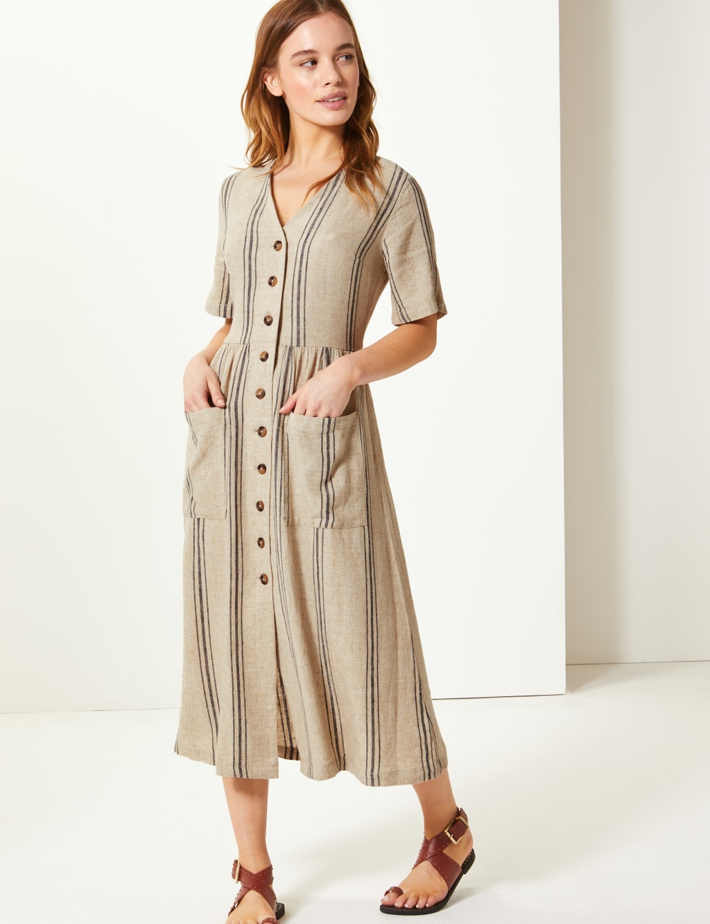 M&s womens linen dresses outlet
