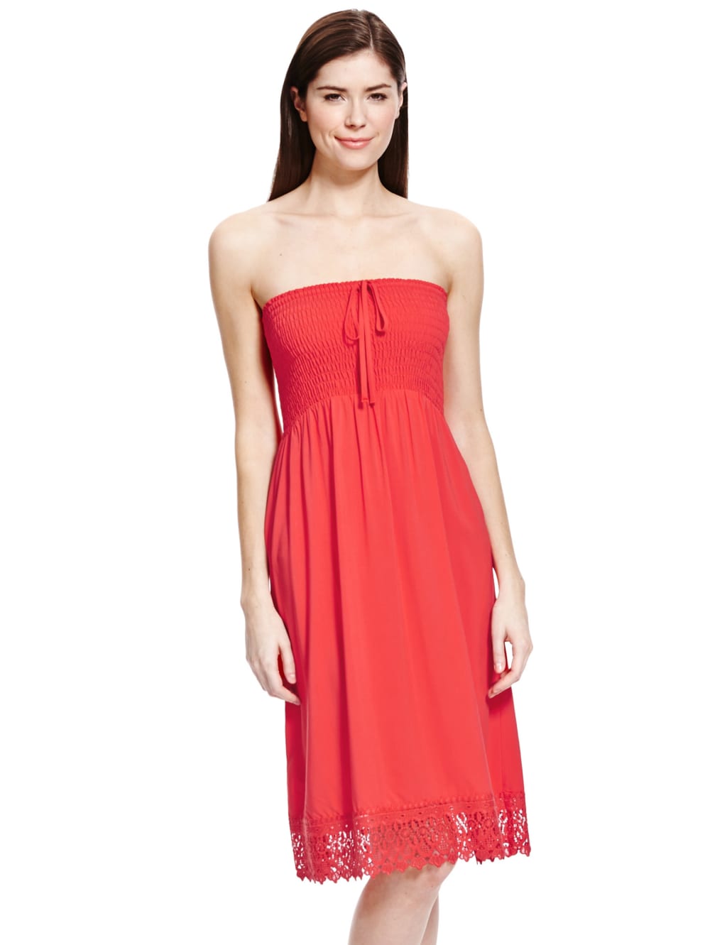 Crochet Hem Shift Dress 1 of 3