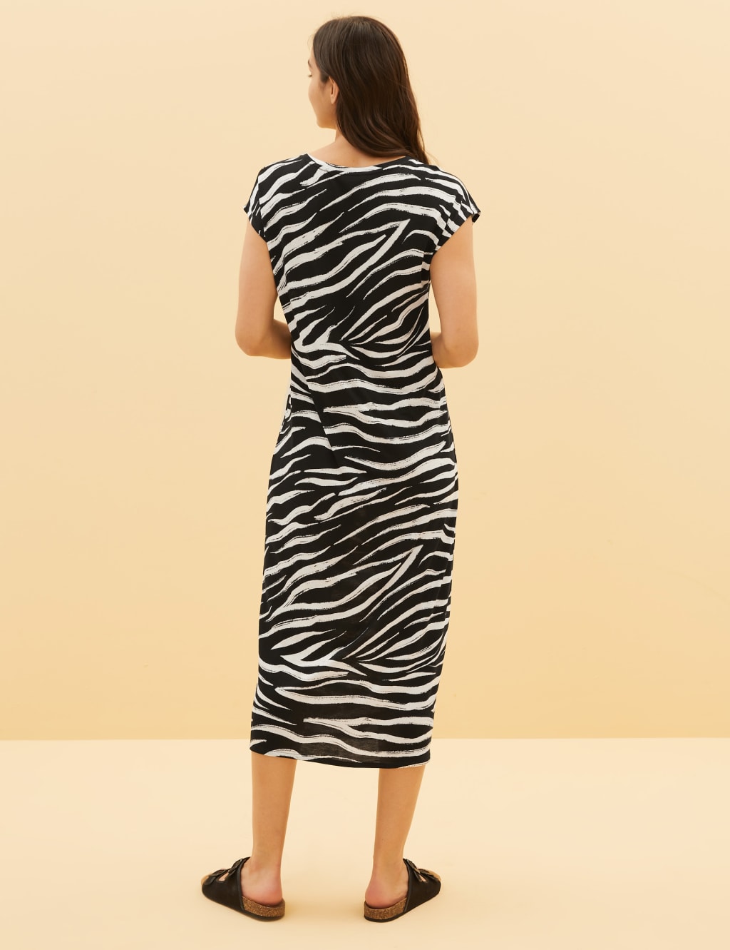 Jersey Animal Print Midi Beach Dress 4 of 4