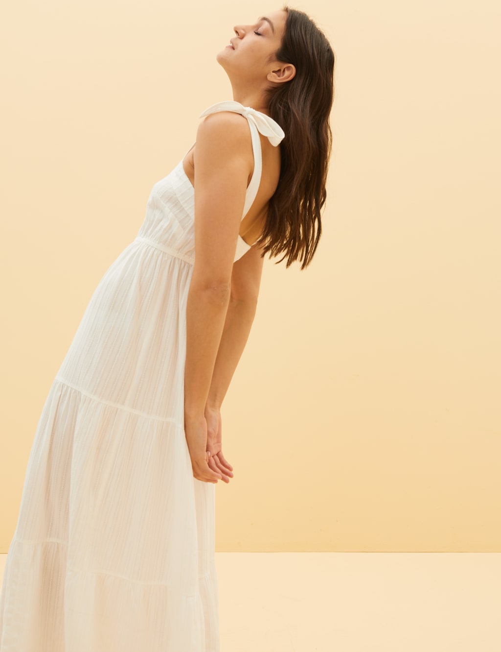 Pure Cotton Midi Slip Beach Dress 3 of 5