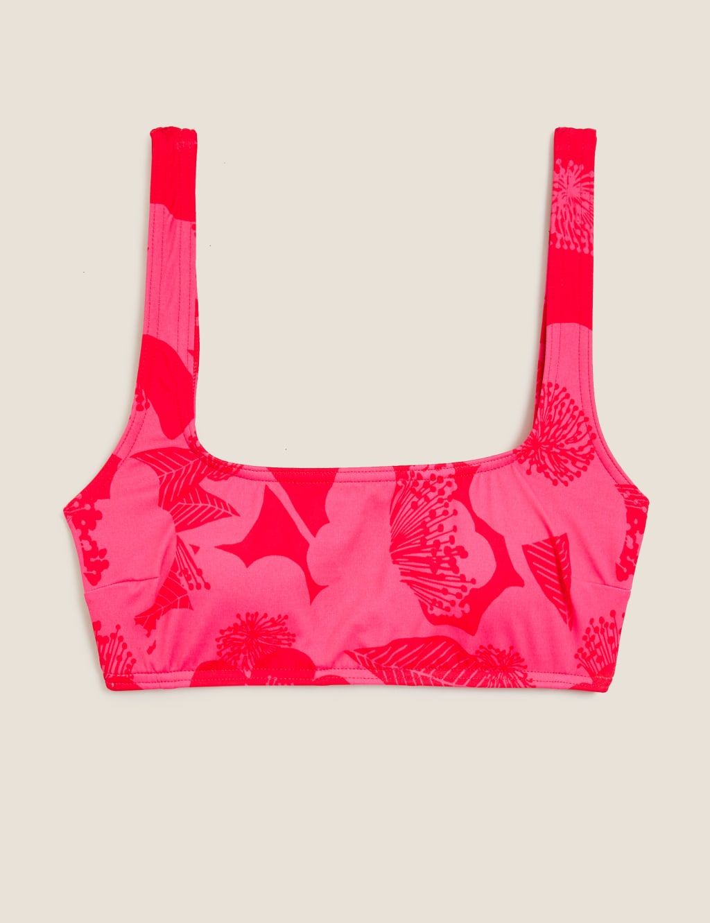 Floral Square Neck Bikini Top 2 of 4