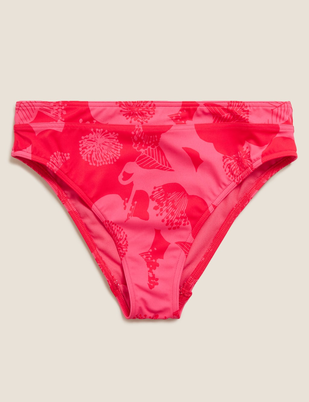 Floral High Waisted High Leg Bikini Bottoms 2 of 5