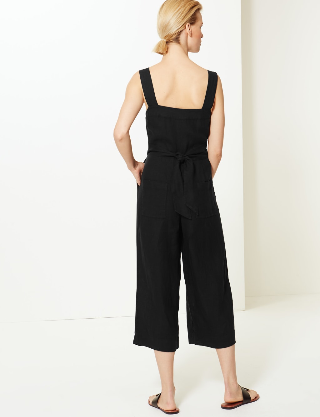 M&s linen jumpsuit shop