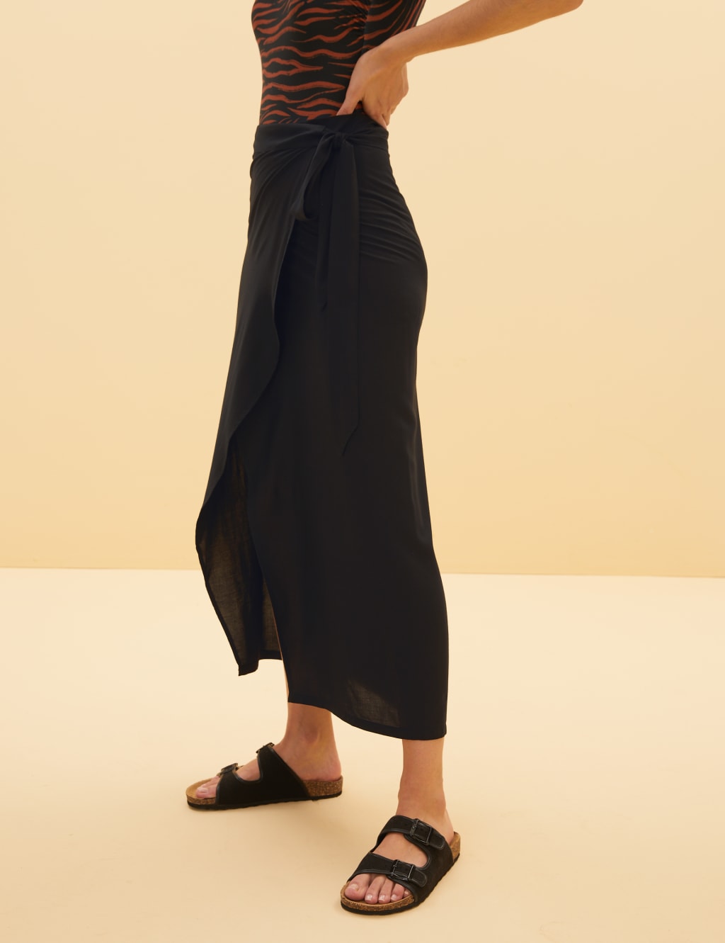 Wrap Midi Beach Skirt 4 of 6