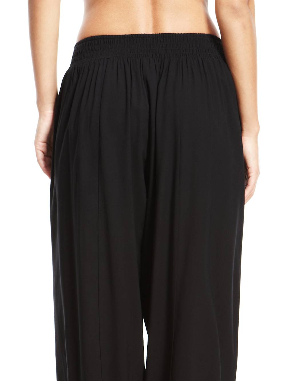 Smocked Waist Harem Trousers 5 of 5