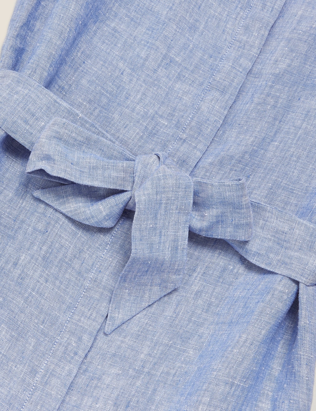 Pure Linen Belted Midi Shirt Dress 6 of 6