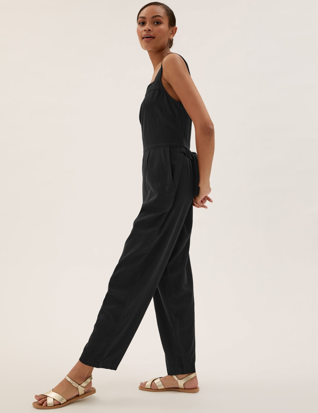 M&s linen jumpsuit clearance