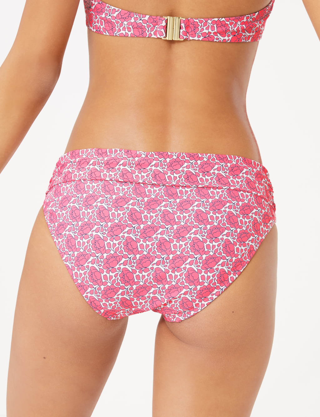 Floral Print Roll Top Bikini Bottoms 5 of 5