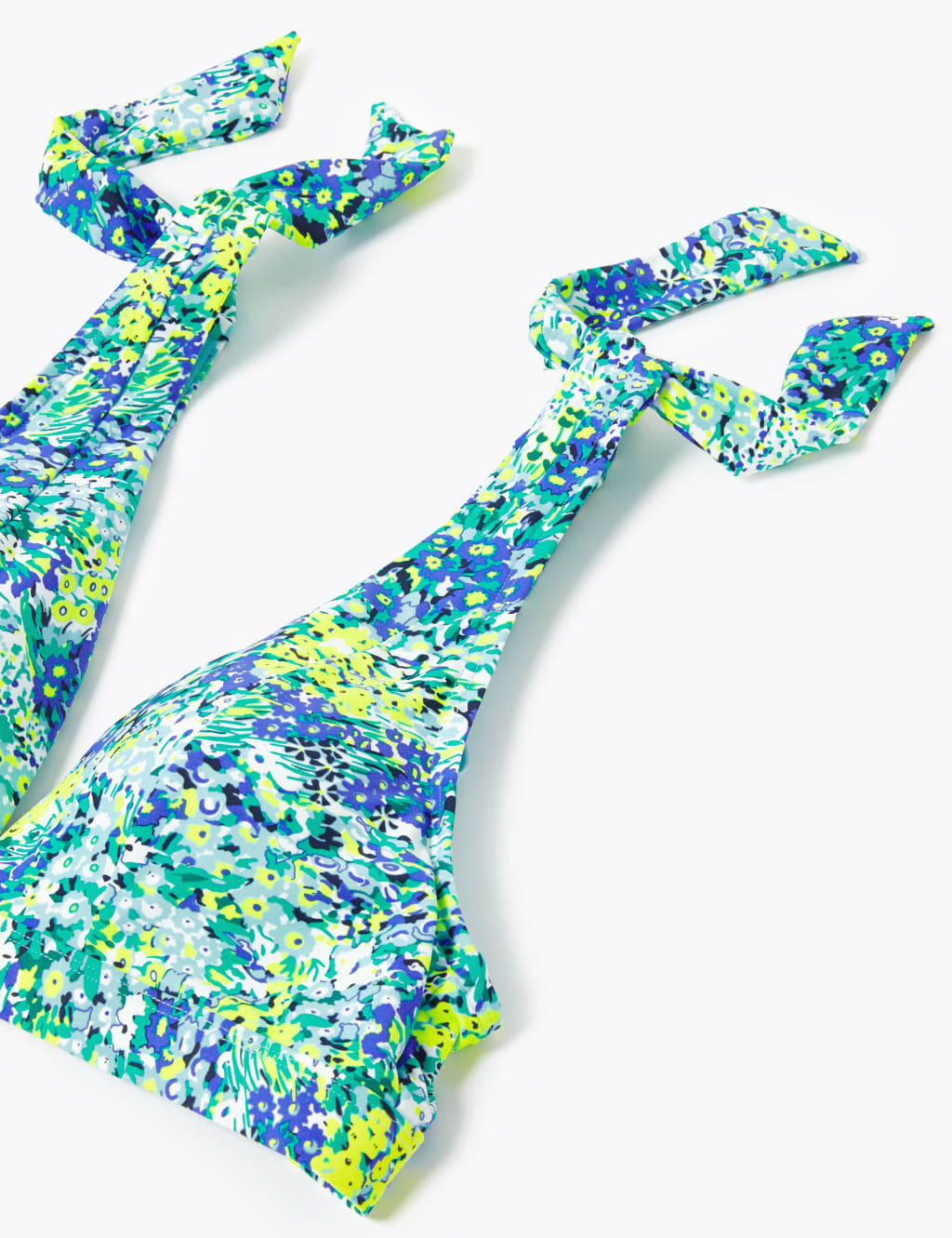 Floral Padded Knot Plunge Bikini Top 5 of 5