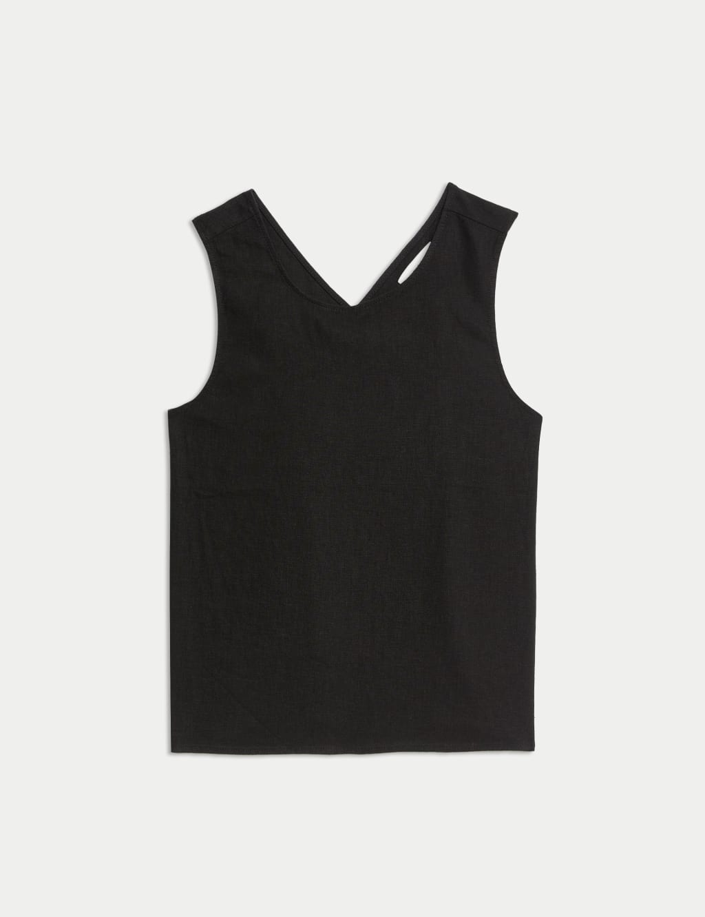 Linen Rich Cross Back Tank Top 2 of 6