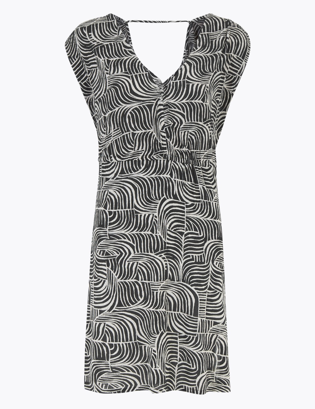 Cotton Monochrome Beach Cover Up Kaftan M S Collection M S