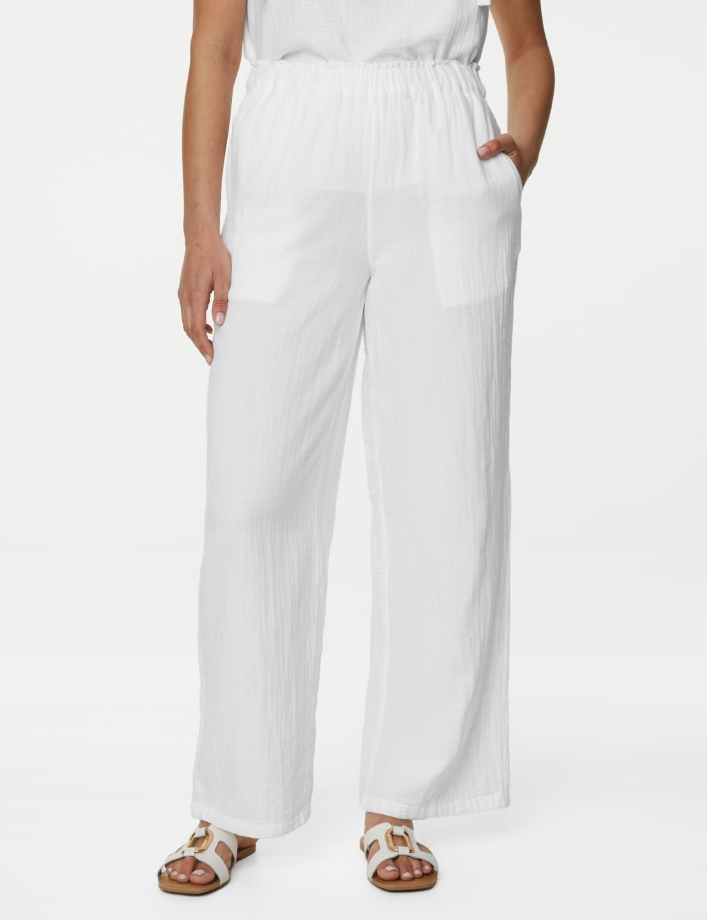 Marks and spencer women's cotton trousers top