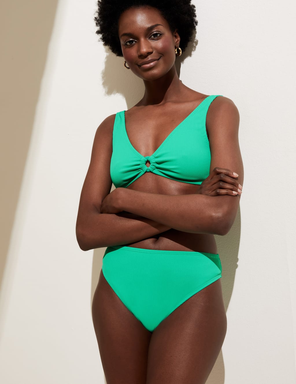 High waisted bikini high leg sales