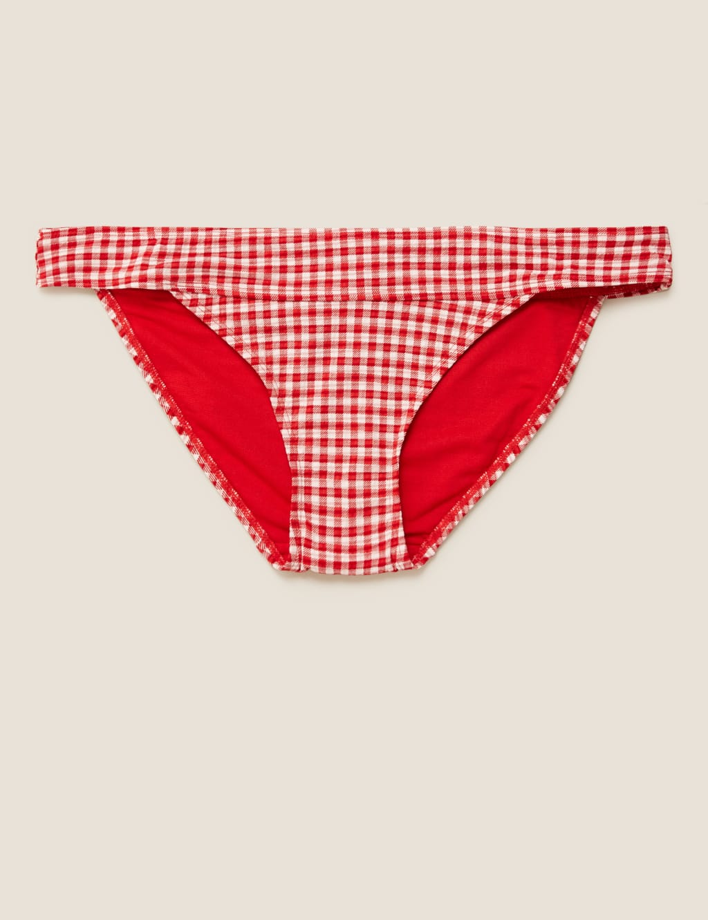 Textured Gingham High Leg Bikini Bottoms 2 of 4