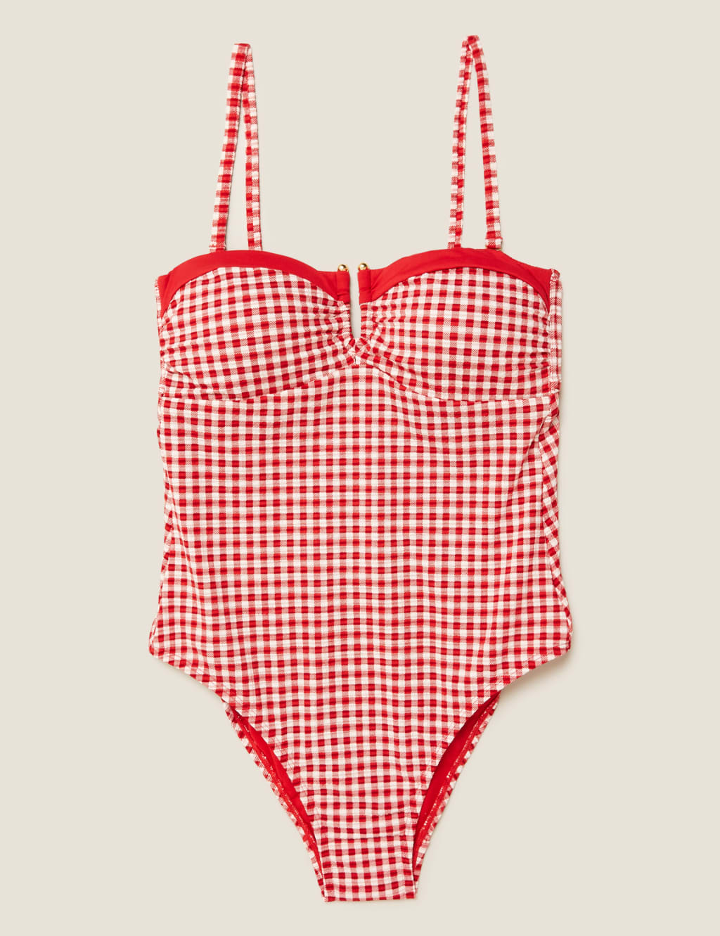 Textured Gingham Multiway Swimsuit 2 of 7