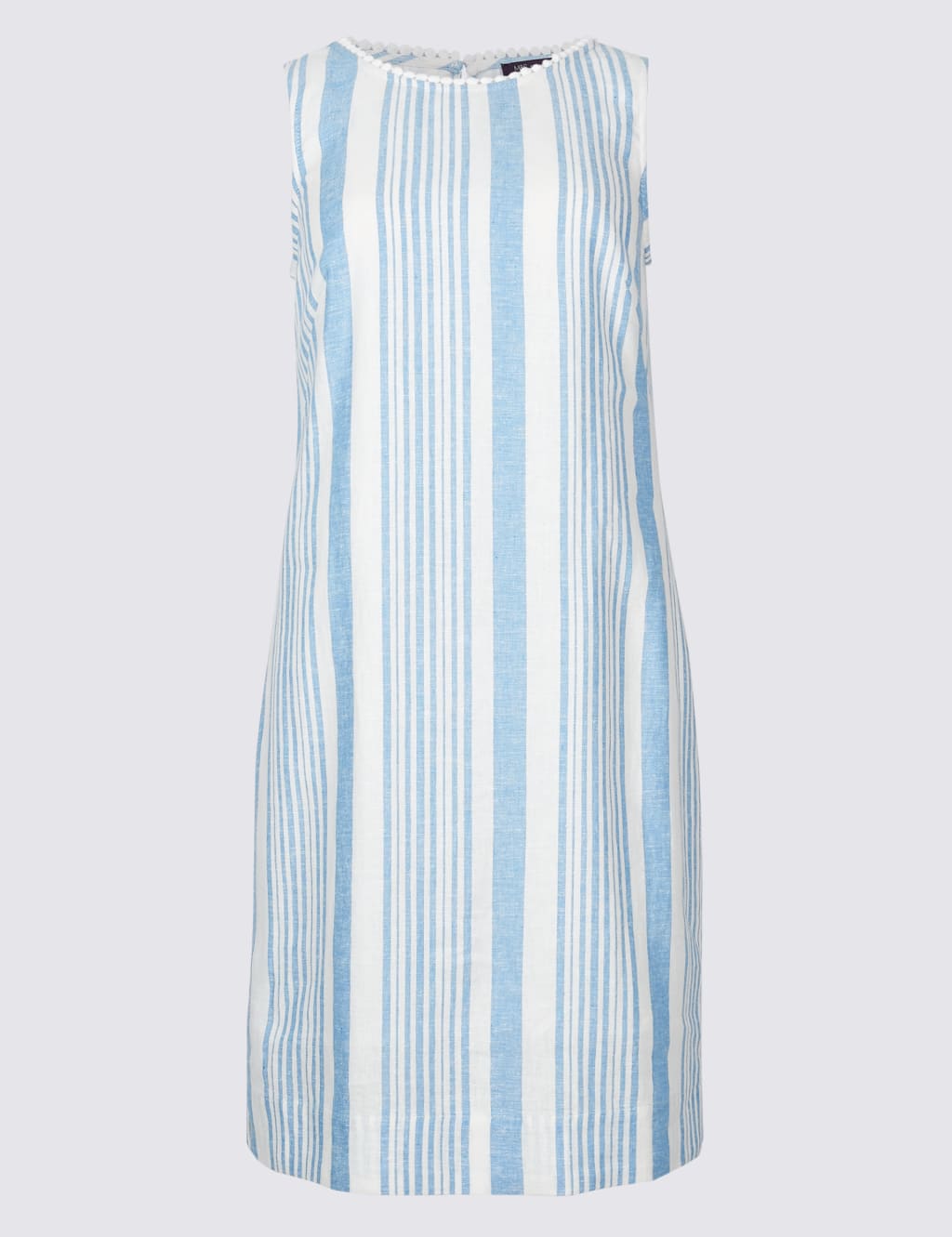 PETITE Linen Blend Striped Tunic Dress 2 of 5
