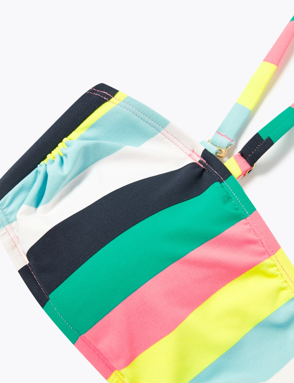 Striped Padded Bandeau Bikini Top 8 of 8