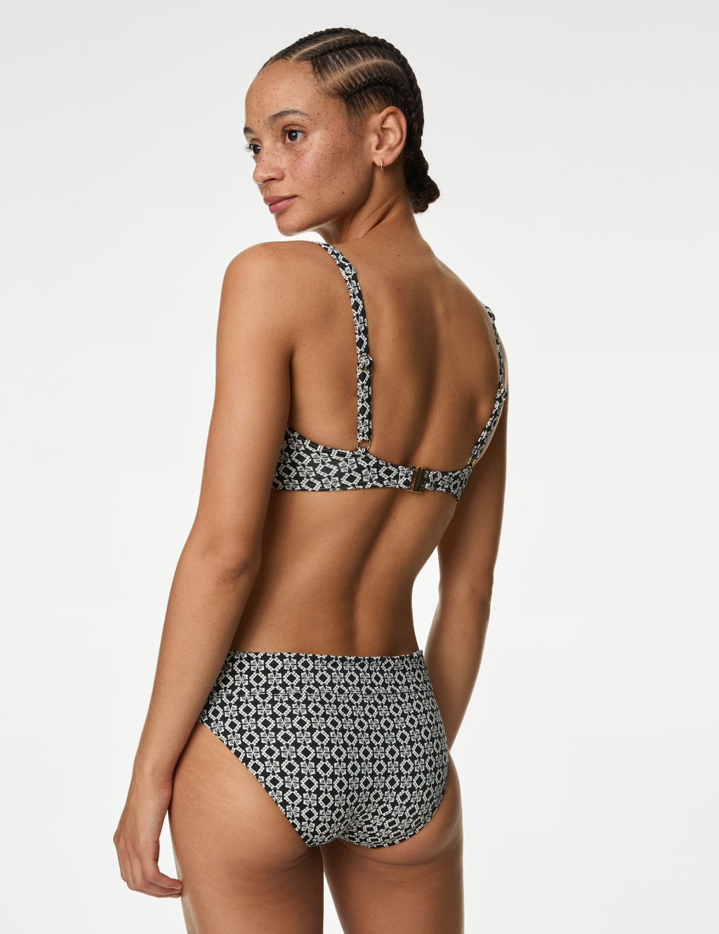 Printed Padded Plunge Bikini Top 5 of 5