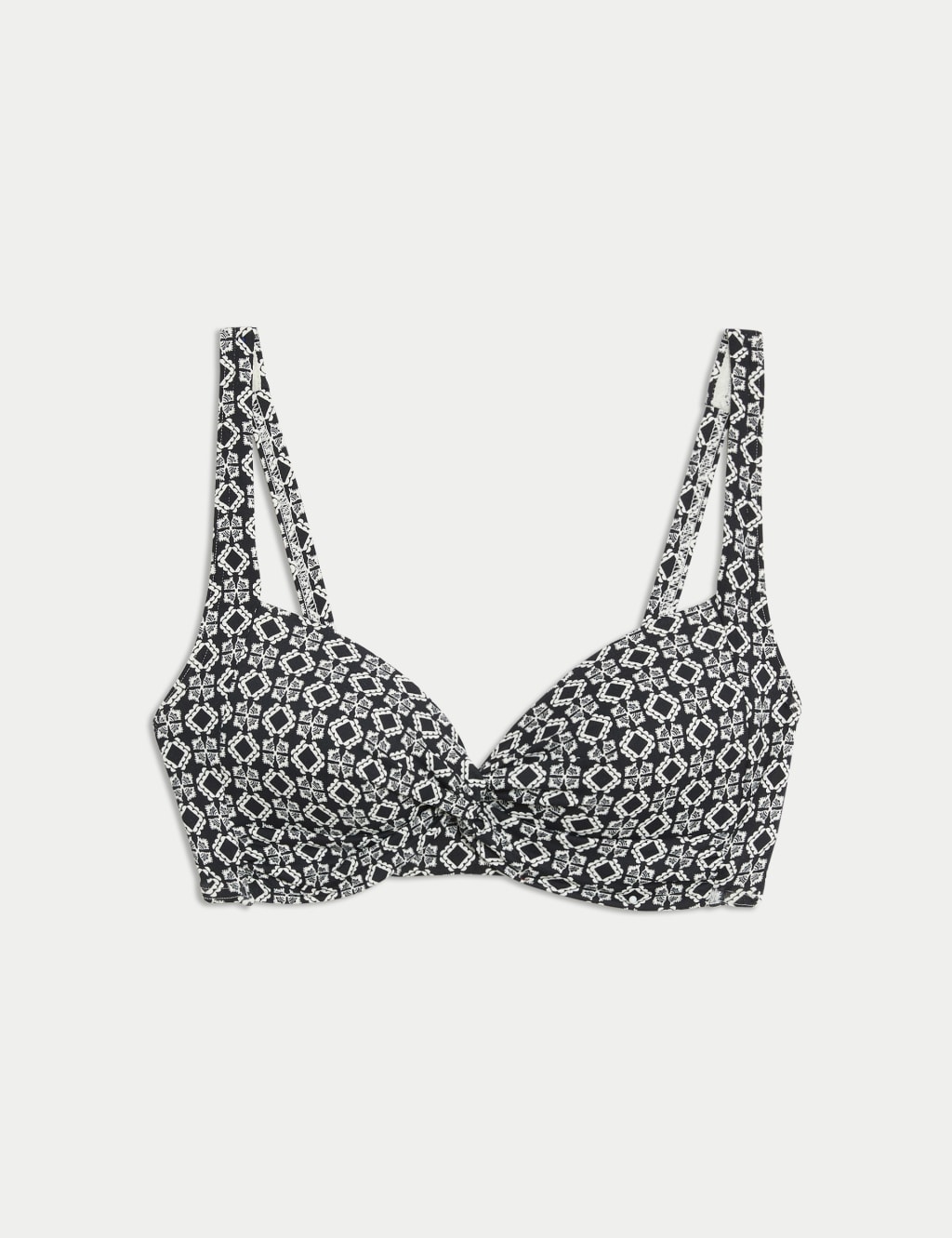 Printed Padded Plunge Bikini Top 2 of 5