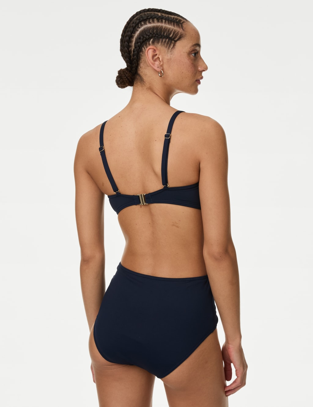 Navy tummy control bikini bottoms sales