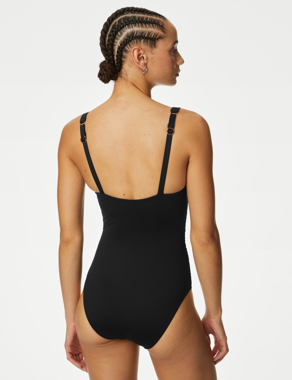 360 Tummy Control Padded Ruched Plunge Swimsuit 5 of 6