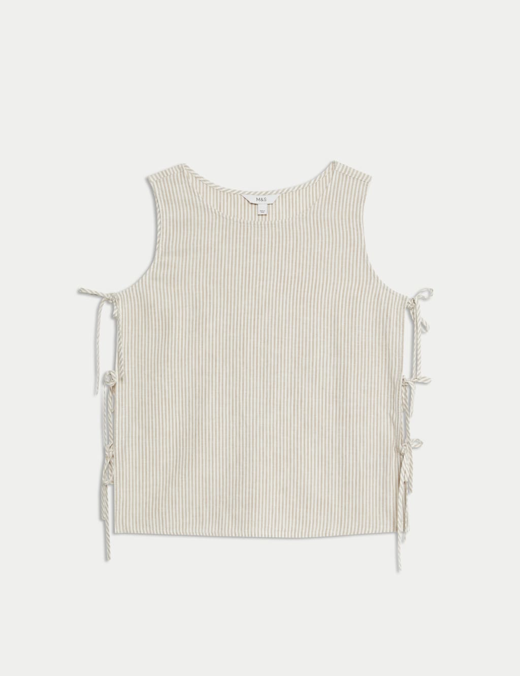 Linen Rich Printed Tie Side Vest 2 of 5