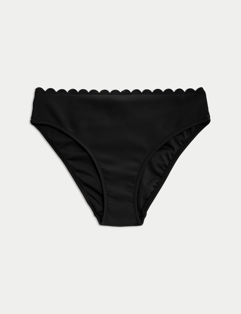 Neoprene Scallop High Leg Bikini Bottoms M S Collection M S