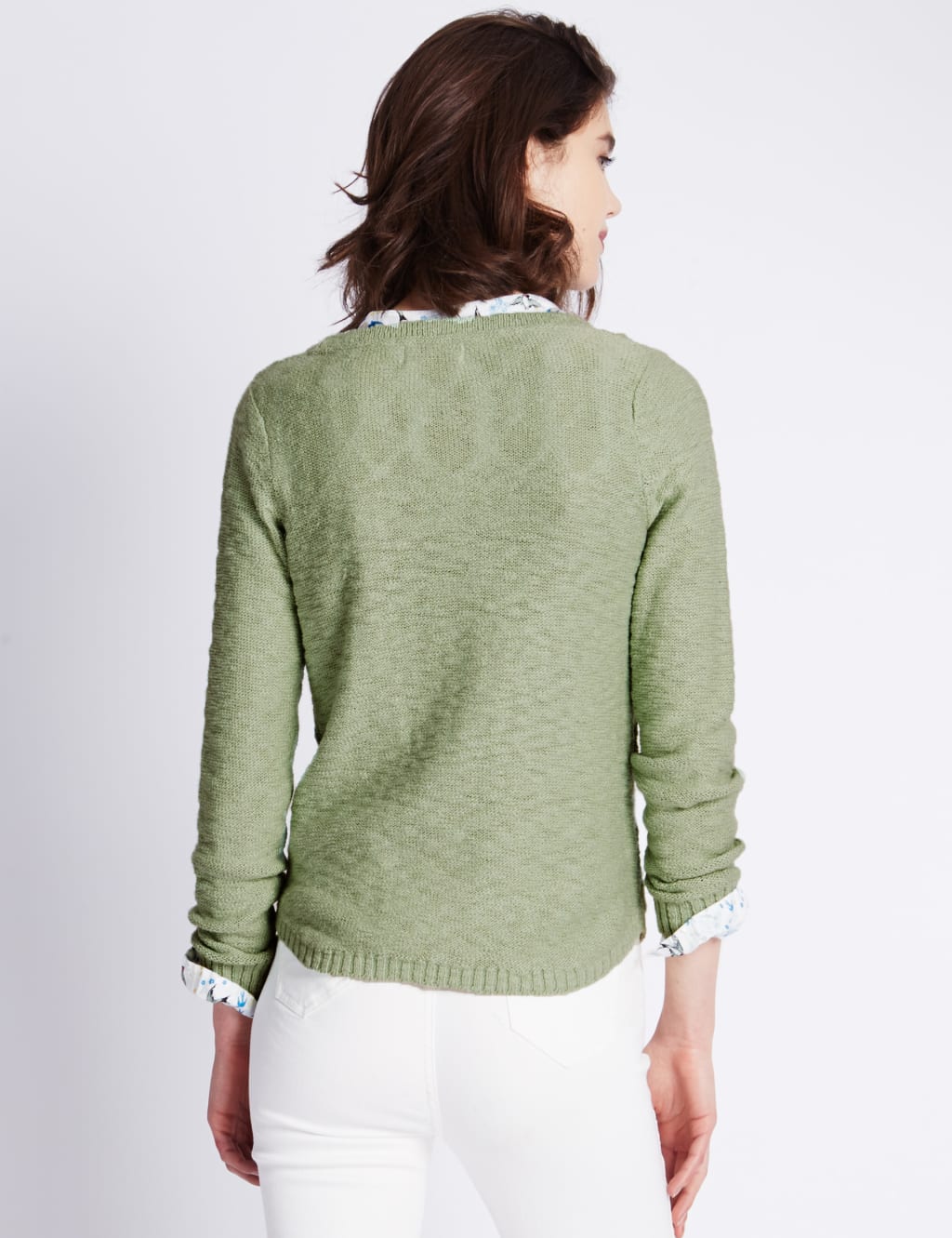 Cable Twist Knit Slub Jumper 3 of 3