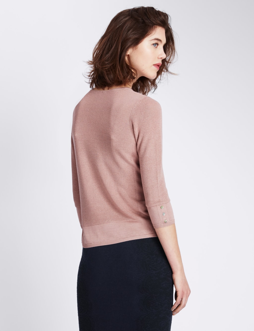 V-Neck 3/4 Sleeve Jumper 3 of 3