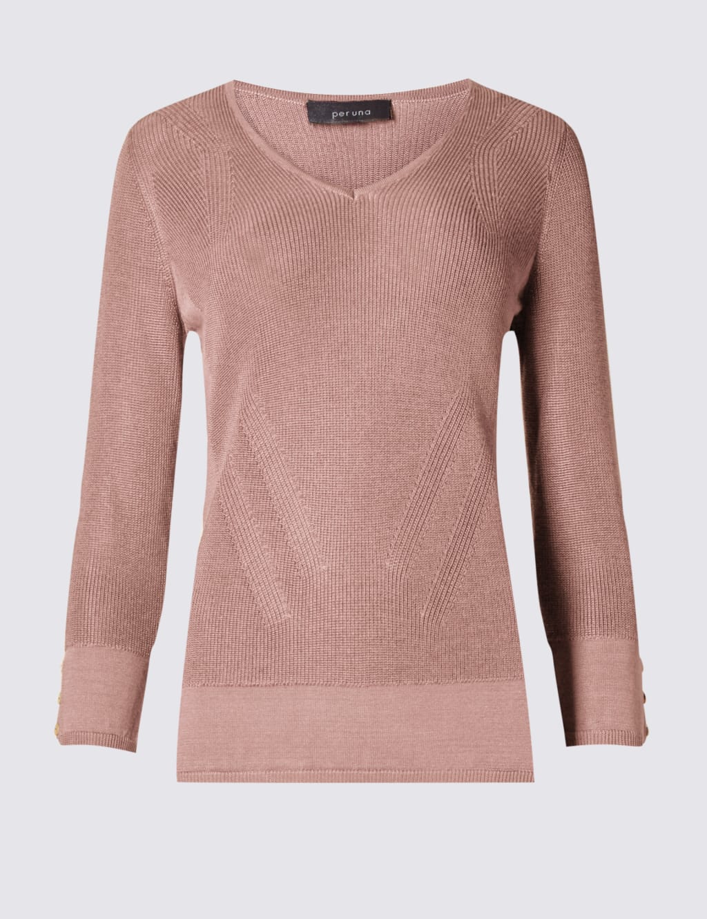V-Neck 3/4 Sleeve Jumper 2 of 3