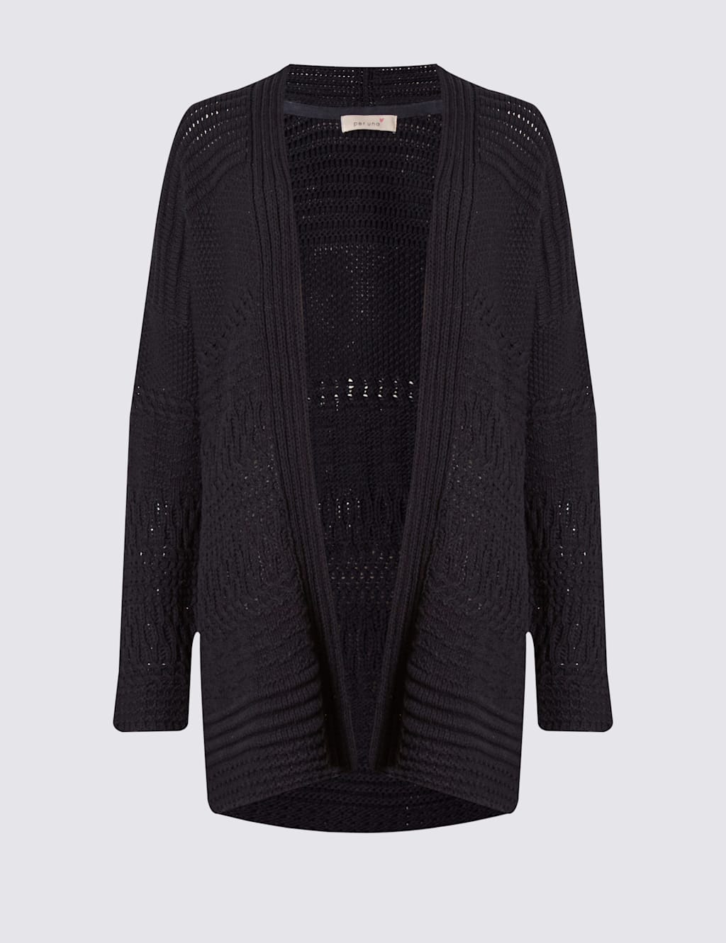 Open Front Textured Cardigan 2 of 3