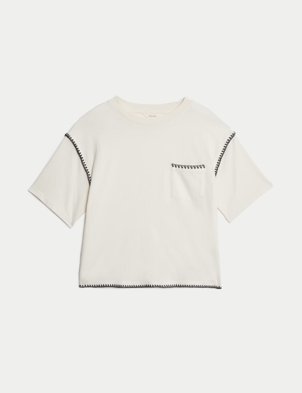 Pure Cotton Embroidered Oversized T-Shirt 2 of 5