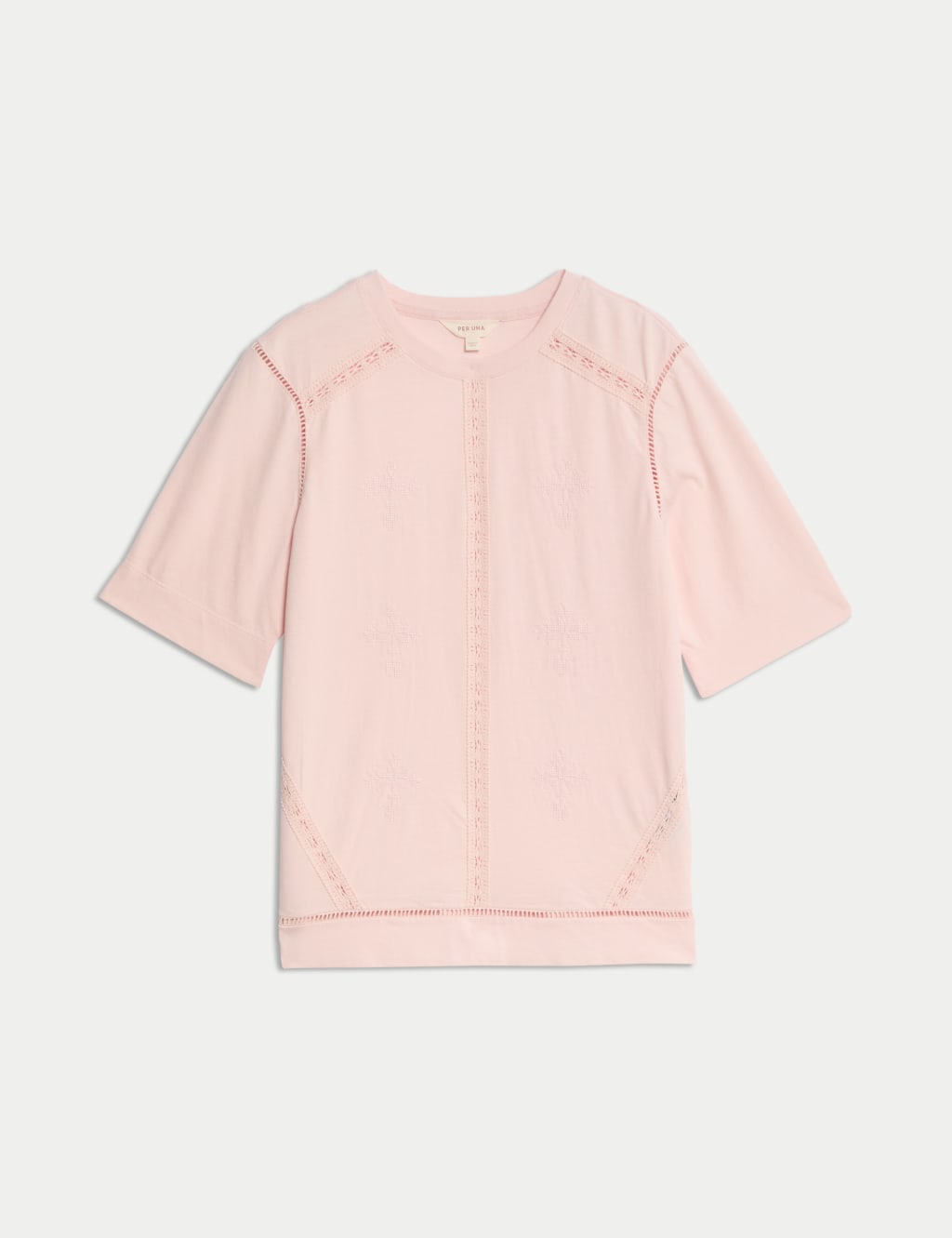 Pure Cotton Embroidered T-Shirt 2 of 6