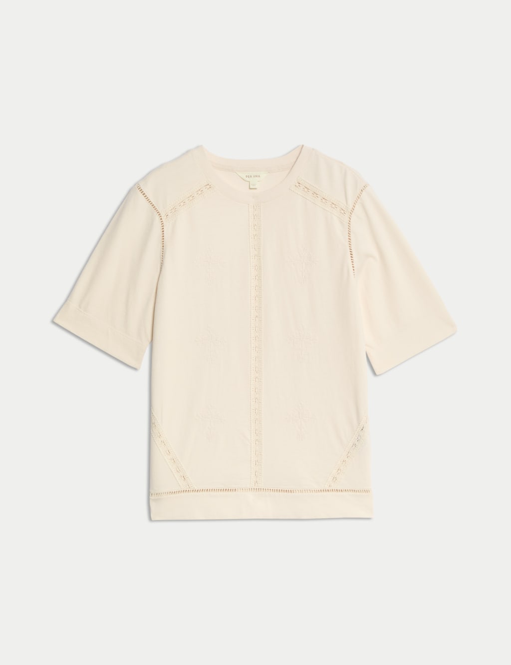 Pure Cotton Embroidered T-Shirt 2 of 6