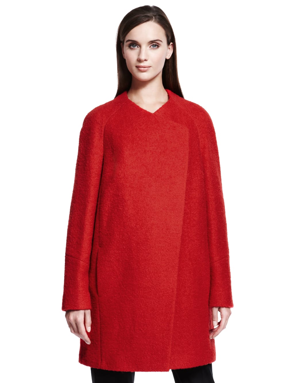 Boucle Coat with Wool Autograph M S