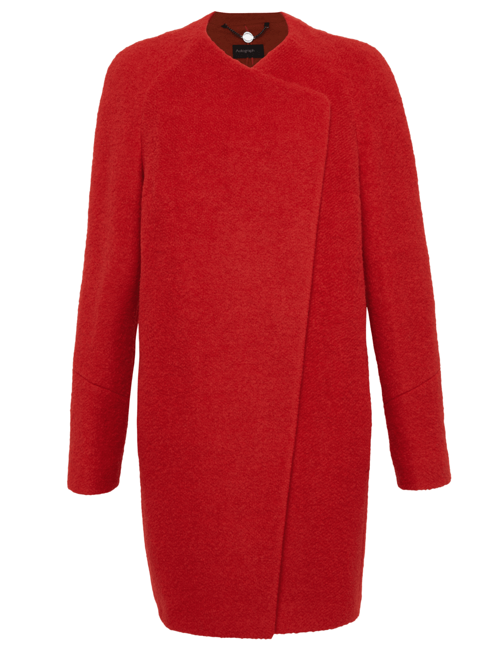 M&s boucle coat hot sale