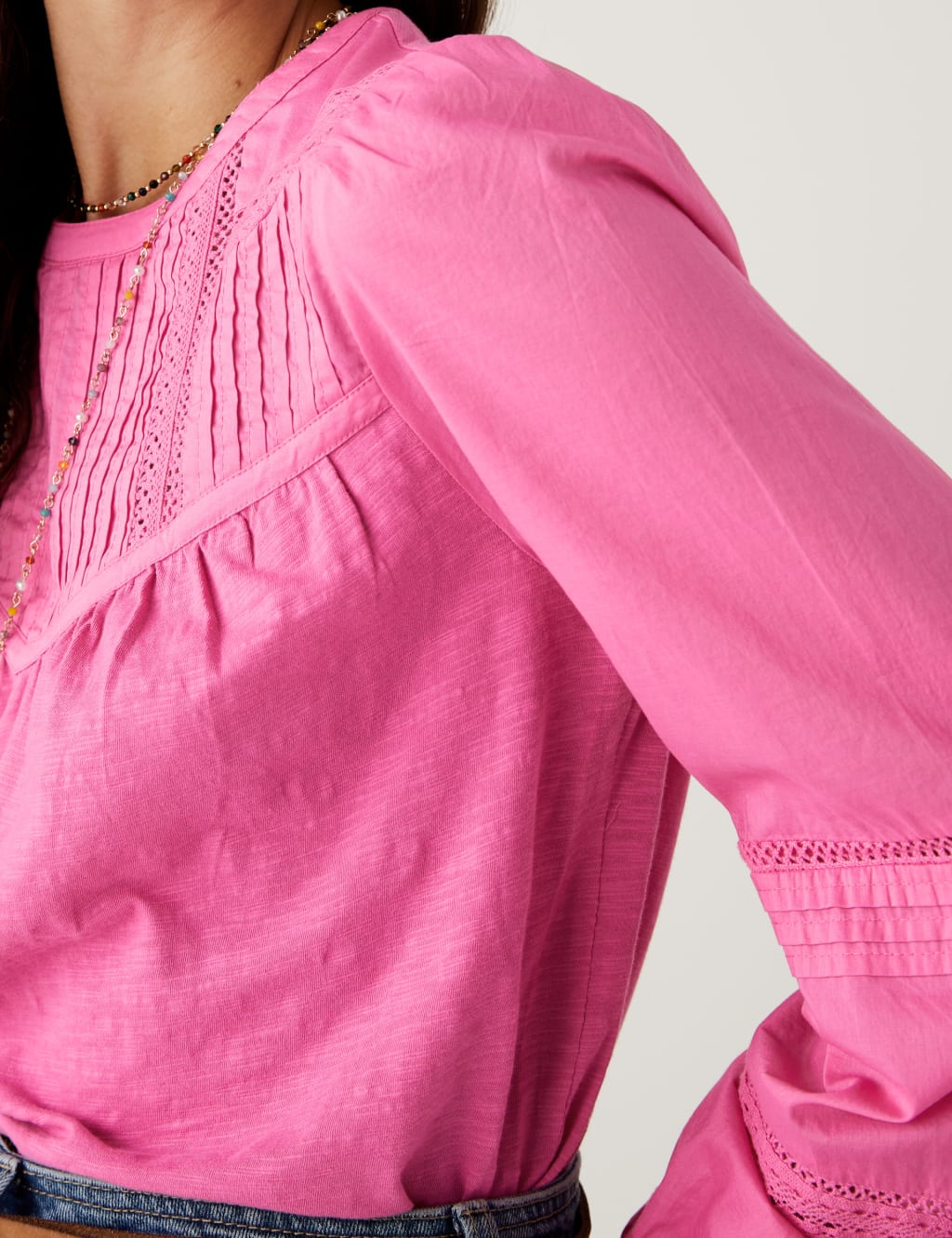 Jersey Round Neck Long Sleeve Top 5 of 7