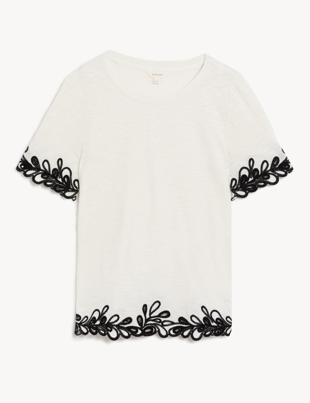 Pure Cotton Embroidered T-Shirt 2 of 5