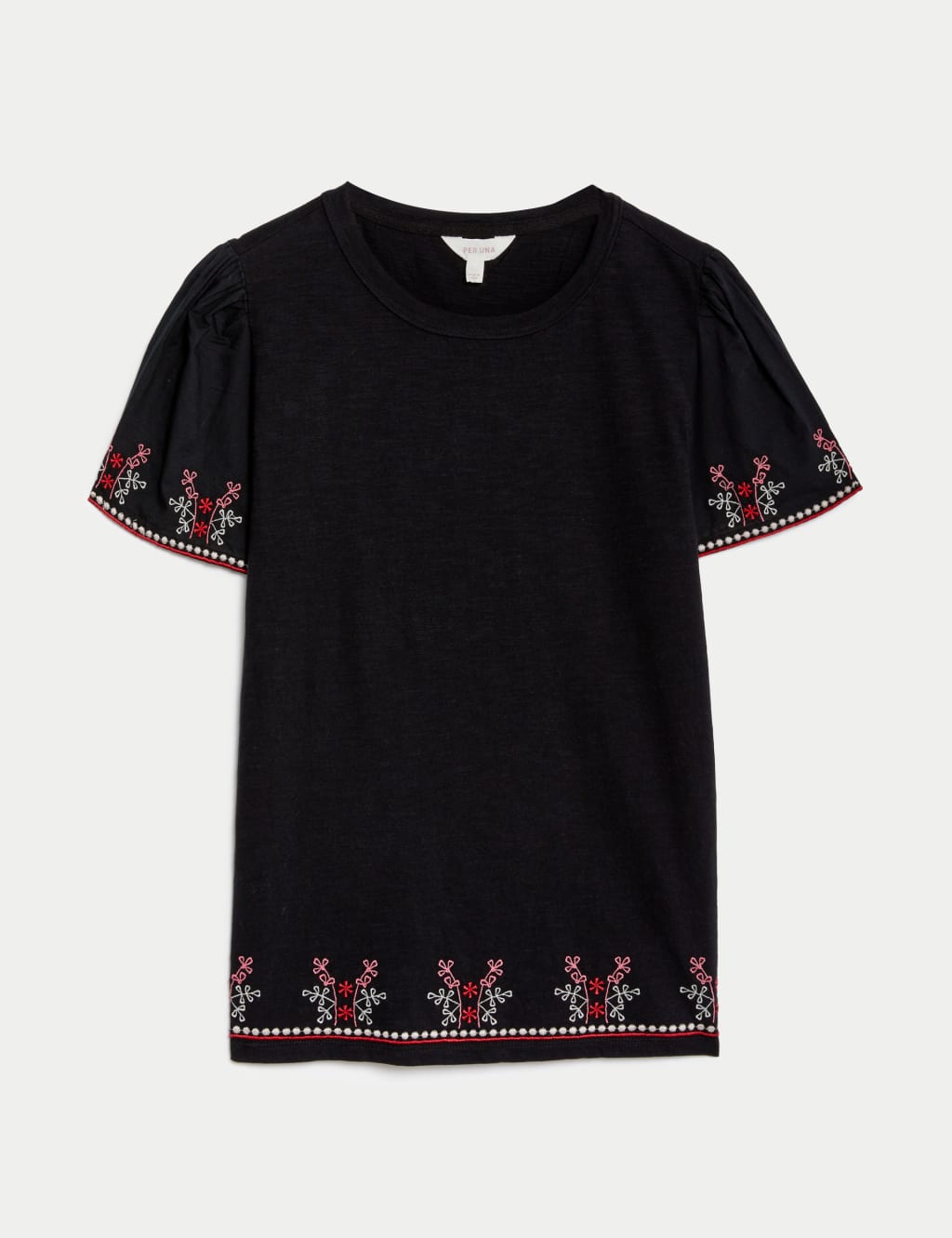 Pure Cotton Embroidered T-Shirt 2 of 5