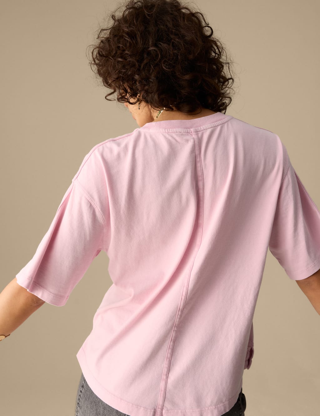 Pure Cotton Short Sleeve Boxy T-Shirt 5 of 5