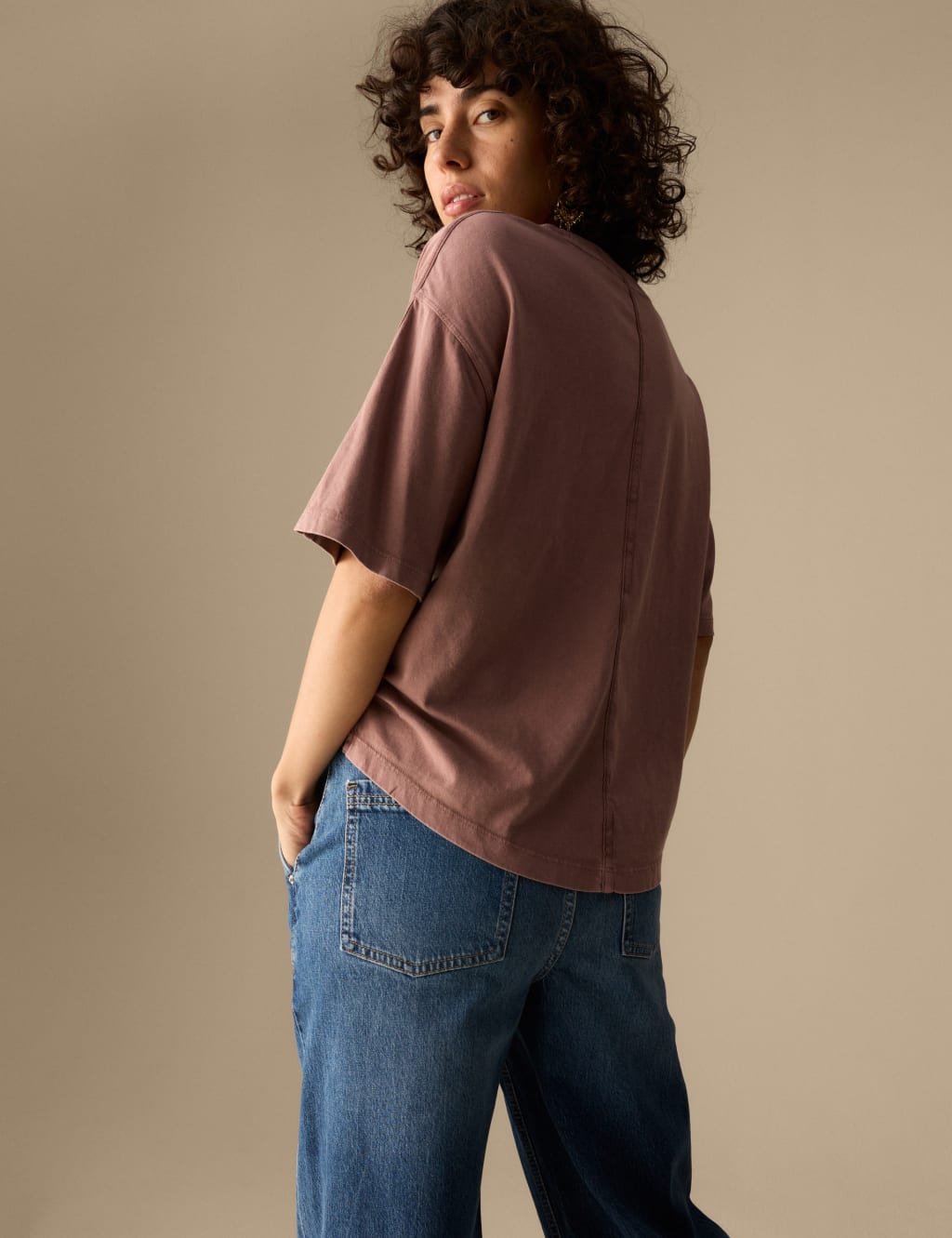 Pure Cotton Short Sleeve Boxy T-Shirt 3 of 5