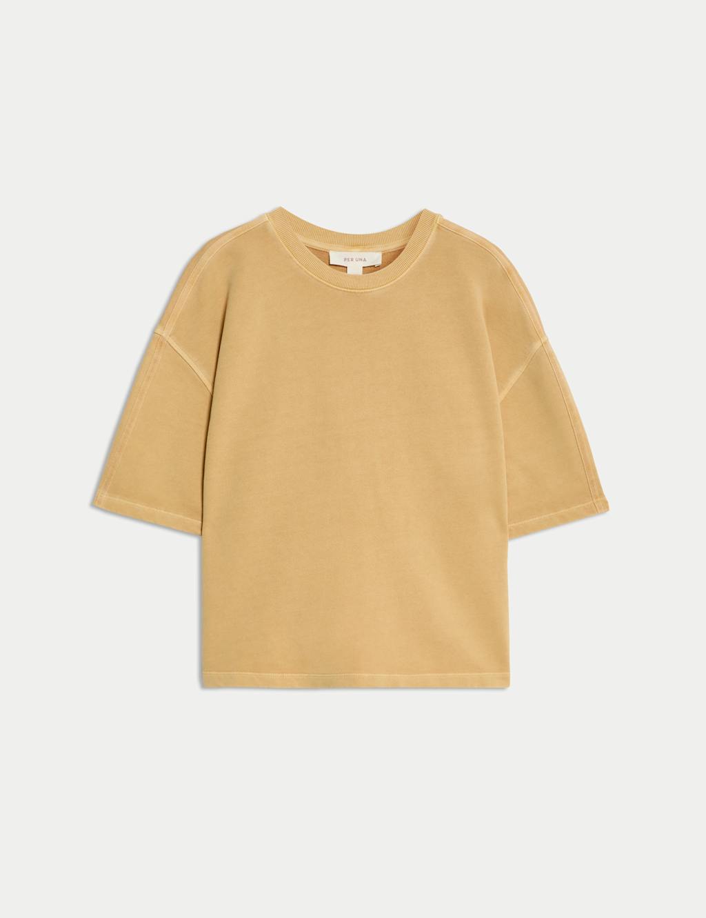 Pure Cotton Crew Neck Boxy Sweatshirt 2 of 5